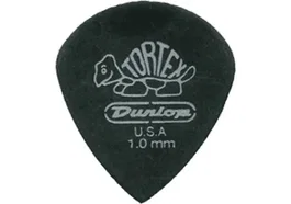 DUNLOP Pack de 12 médiators Tortex Jazz Pitch Black - 1,00 mm