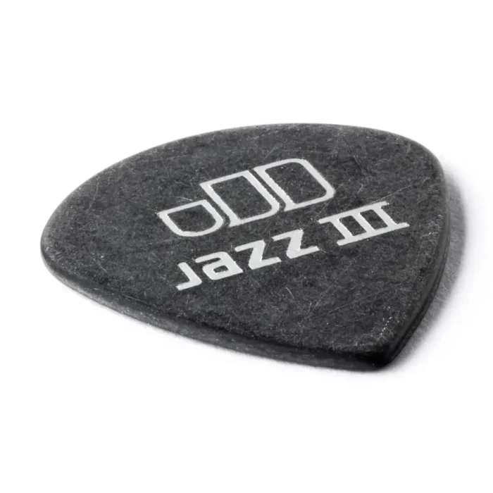 Dunlop Tortex Jazz III Pitch Black 1,0 mm (Pack de 12)