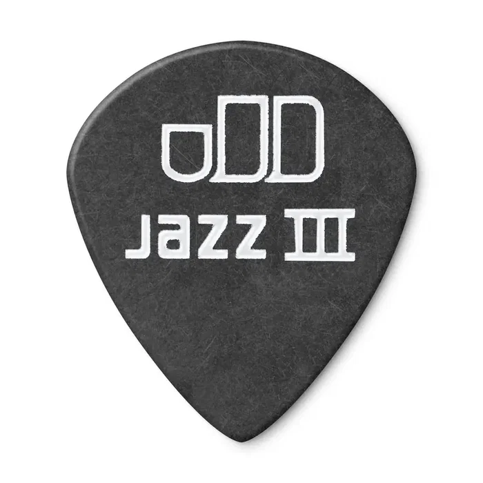 Dunlop Tortex Jazz III Pitch Black 1,0 mm (Pack de 12)