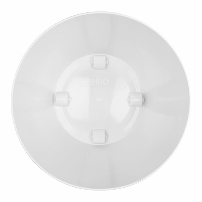 Elho Lot de 2 pots de fleurs Brussels ronds à roulettes - Blanc