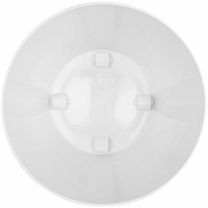Elho Lot de 2 pots de fleurs Brussels ronds à roulettes - Blanc