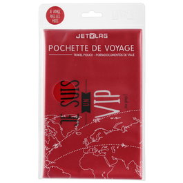 Jet Lag Porte-documents de voyage type pochette en PVC