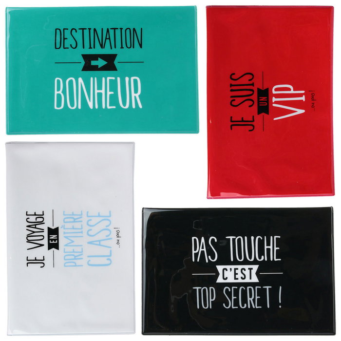 Jet Lag Porte-documents de voyage type pochette en PVC