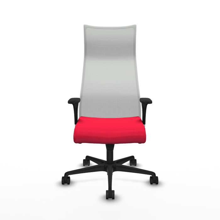 Piqueras y Crespo Chaise de Bureau Albacete XL Rouge et Blanc