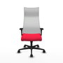 Piqueras y Crespo Chaise de Bureau Albacete XL Rouge et Blanc