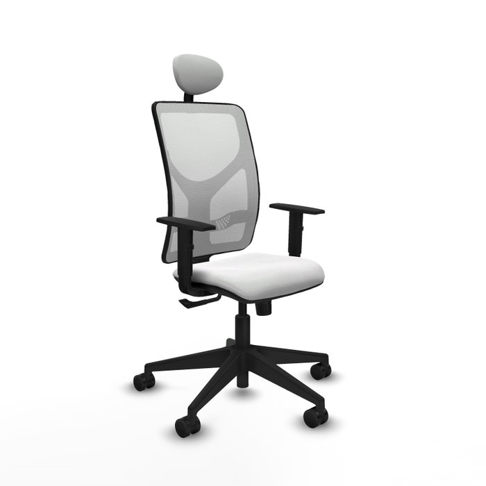 Piqueras y Crespo Chaise de Bureau Motilla Blanche avec Appui-tête et Mécanisme Synchrone Piqueras y Crespo Chaise de Bureau Motilla Blanche avec Appui-tête et Mécanisme Synchrone