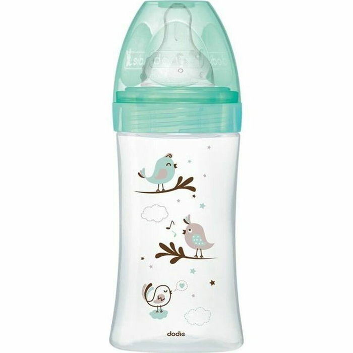 Dodie Biberon Initiation+ Anti-Coliques en Verre 270ml Vert Oiseaux Dodie Biberon Initiation+ Anti-Coliques en Verre 270ml Vert Oiseaux