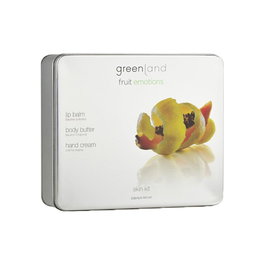 Greenland - Kit Soin Corps et Lèvres Papaye-Citron - Baume Main Crème Bâton Lèvres - Hydratation Profonde, Antioxydant, Équilibre Acido-Basique