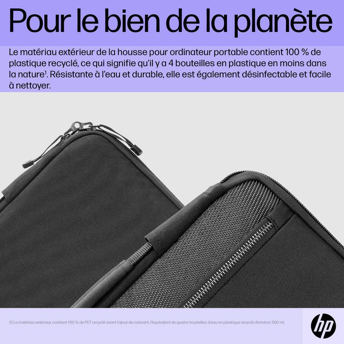 HP Housse pour ordinateur portable 14 pouces Renew Executive - Protection avec rangements, matériau recyclé et résistant à l'eau