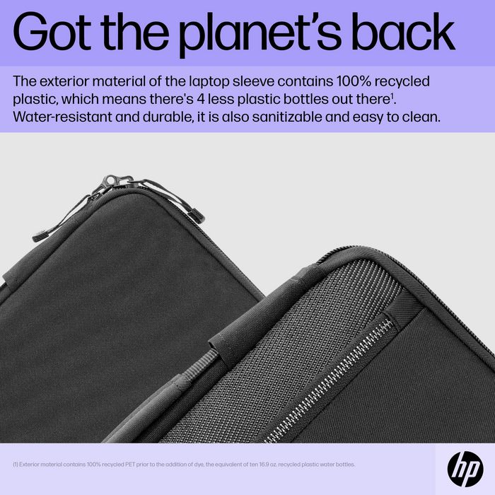 HP Housse pour ordinateur portable 14 pouces Renew Executive - Protection avec rangements, matériau recyclé et résistant à l'eau