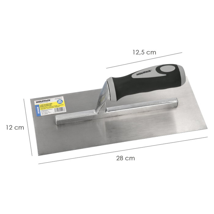 WOLFPACK LINEA PROFESIONAL Llana professionnelle lisse avec manche en polypropylène 280x120 mm WOLFPACK LINEA PROFESIONAL Llana professionnelle lisse avec manche en polypropylène 280x120 mm