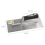 WOLFPACK LINEA PROFESIONAL Llana professionnelle lisse avec manche en polypropylène 280x120 mm