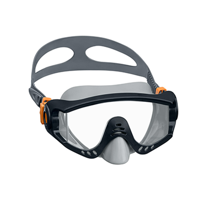 Bestway 22044 Masque de plongée adulte avec sangle anatomique, assorti, 14+ ans, plage et piscine