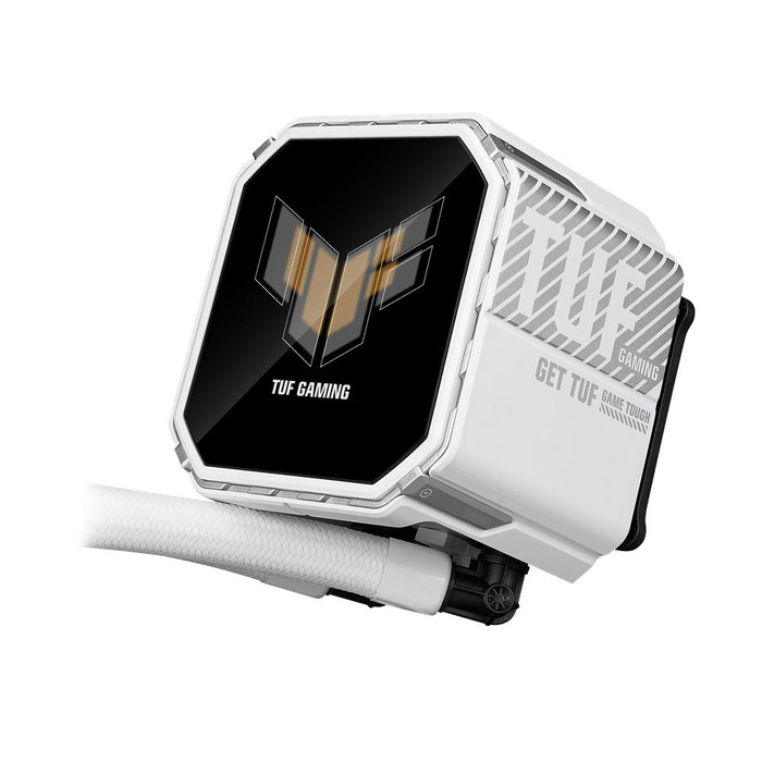 ASUS TUF Gaming LC III 360 ARGB LCD White Edition - Kit de Refroidissement Liquide AIO 360mm, 3 Ventilateurs 120mm, Pompe PWM, Écran LCD 2.8", LGA 1851/1700/1200/AM4/AM5 ASUS TUF Gaming LC III 360 ARGB LCD White Edition - Kit de Refroidissement Liquide AIO 360mm, 3 Ventilateurs 120mm, Pompe PWM, Écran LCD 2.8", LGA 1851/1700/1200/AM4/AM5
