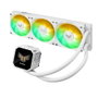 ASUS TUF Gaming LC III 360 ARGB LCD White Edition - Kit de Refroidissement Liquide AIO 360mm, 3 Ventilateurs 120mm, Pompe PWM, Écran LCD 2.8", LGA 1851/1700/1200/AM4/AM5