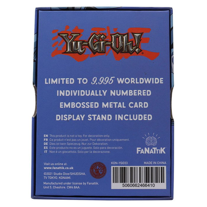 Yu-Gi-Oh! réplique Card Blue Eyes Toon Dragon Limited Edition Yu-Gi-Oh! réplique Card Blue Eyes Toon Dragon Limited Edition
