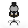 Piqueras y Crespo Chaise de Bureau Jorquera 1D036G2 Jaune
