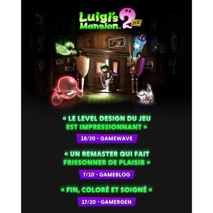 Nintendo Luigi's Mansion 2 HD - Jeu physique pour Nintendo Switch Nintendo Luigi's Mansion 2 HD - Jeu physique pour Nintendo Switch