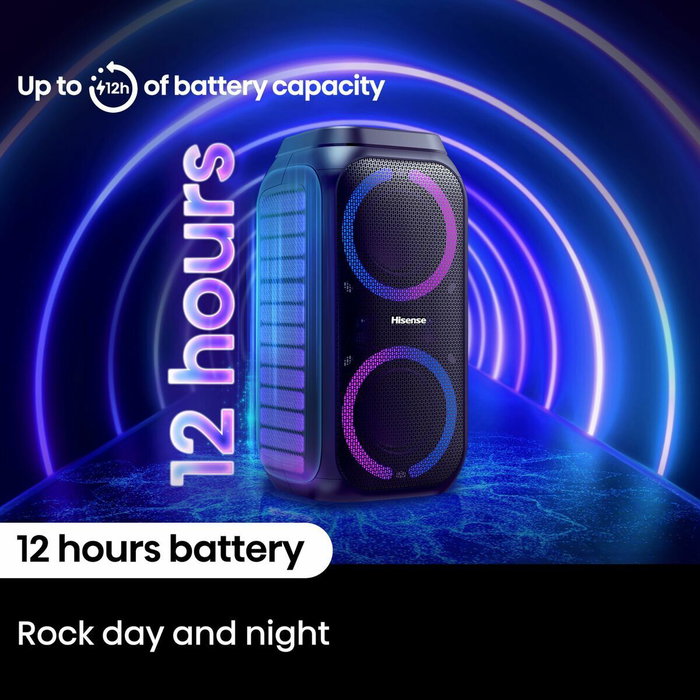 Hisense Party Rocket 160 Enceinte Nomade Bluetooth 160 W Noir
