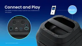 Hisense - Enceinte nomade Bluetooth portable, 160 W - Connectivité Bluetooth 5.0, son puissant, compacte pour fêtes et extérieur