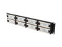 Lanberg Patch Panel 48 Ports Cat.6 RJ-45 2U 19" Noir
