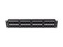 Lanberg Patch Panel 48 Ports Cat.6 RJ-45 2U 19" Noir