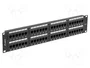LANBERG Panneau de brassage Cat 6, 48 ports RJ45, 2U, 19 pouces