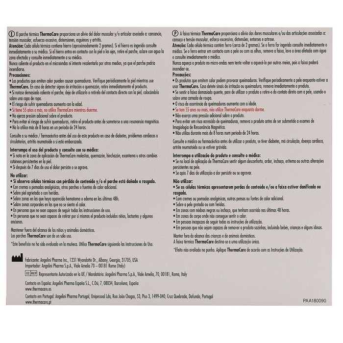 Thermacare Patchs Thermiques Cou et Épaule - Soulagement Douleur Musculaire et Articulaire - 2 Unités