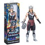 Hasbro Figurine Titan Hero Series Thor Avengers 30 cm avec Mjolnir - Univers Cinématographique Marvel Thor: Love and Thunder - Figurine Articulée Enfant +4 ans