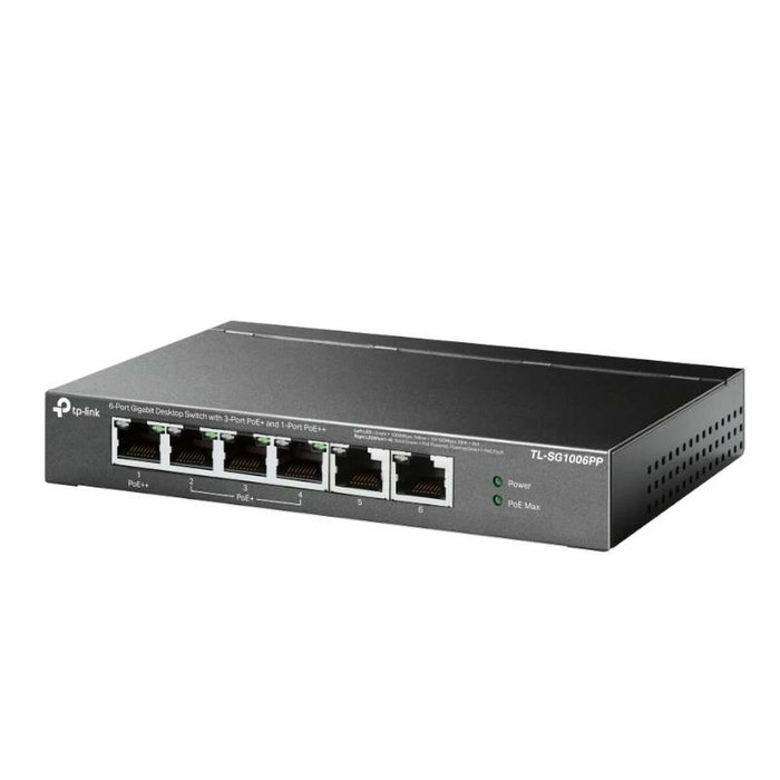 TP-Link TL-SG1006PP Switch Gigabit 6 ports avec 3 ports PoE+ et 1 port PoE++