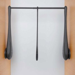 Servetto Perchero abatible ONLY Blanc-nickel 600-1000 mm