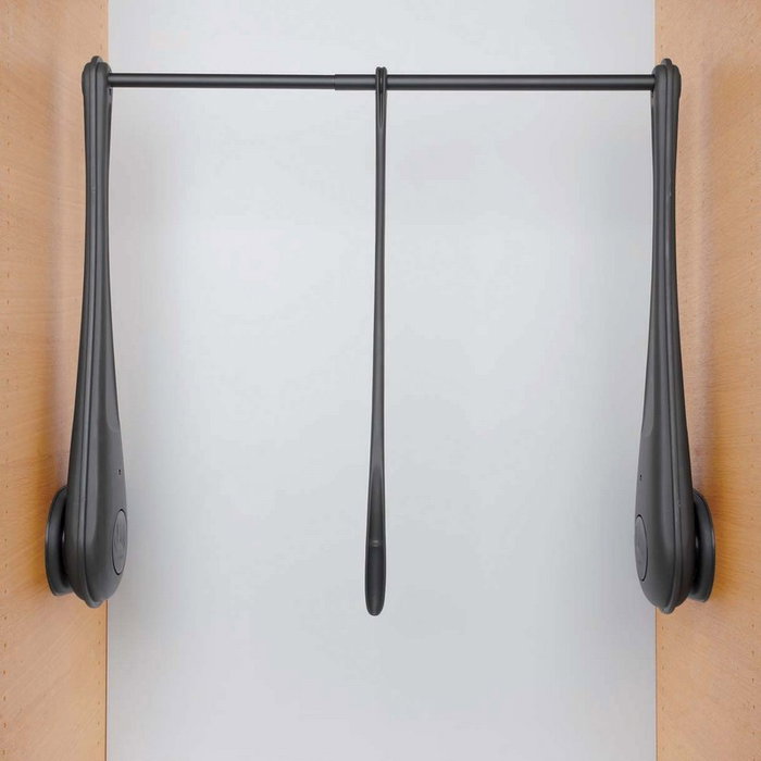 Servetto Perchero abatible ONLY Blanc-nickel 600-1000 mm Servetto Perchero abatible ONLY Blanc-nickel 600-1000 mm