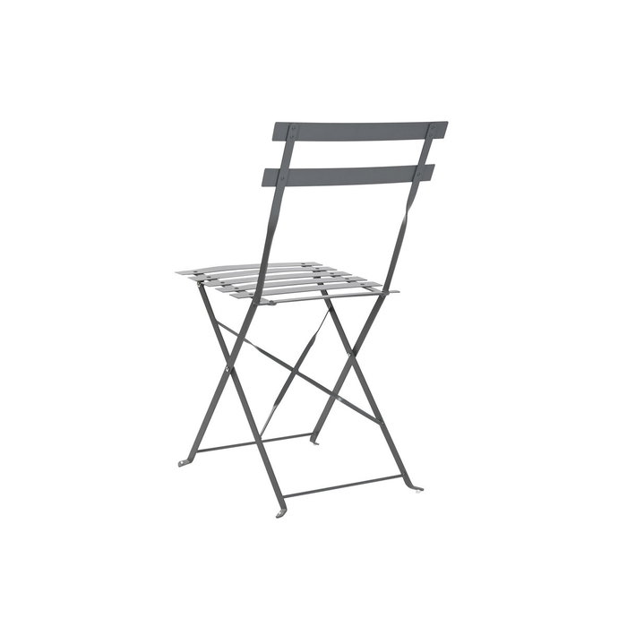 Ensemble Table + 2 Chaises Home ESPRIT Gris 60 x 60 x 71 cm