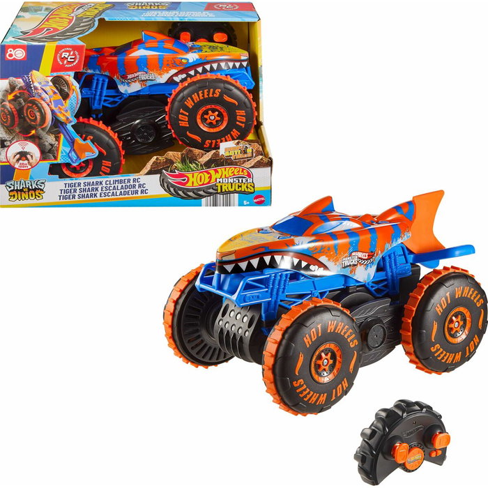 Hot Wheels Monster Trucks Tiger Shark Escaladeur Radiocommandé Hot Wheels Monster Trucks Tiger Shark Escaladeur Radiocommandé