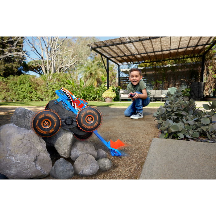 Hot Wheels Monster Trucks Tiger Shark Escaladeur Radiocommandé Hot Wheels Monster Trucks Tiger Shark Escaladeur Radiocommandé