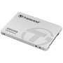 Transcend SSD220Q SSD interne 500 Go 2.5" SATA III 6 Gb/s - Vitesse de lecture 550 MB/s, écriture 500 MB/s - NAND QLC