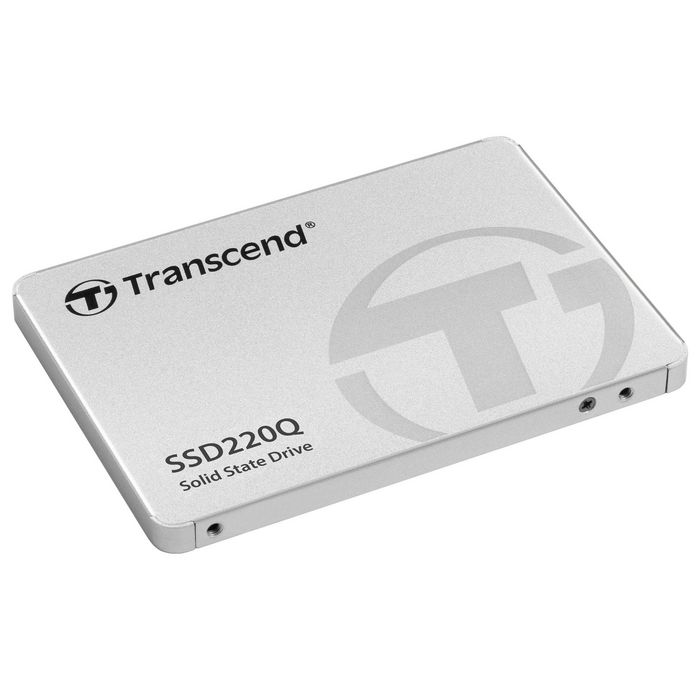 Transcend SSD220Q SSD interne 500 Go 2.5" SATA III 6 Gb/s - Vitesse de lecture 550 MB/s, écriture 500 MB/s - NAND QLC Transcend SSD220Q SSD interne 500 Go 2.5" SATA III 6 Gb/s - Vitesse de lecture 550 MB/s, écriture 500 MB/s - NAND QLC