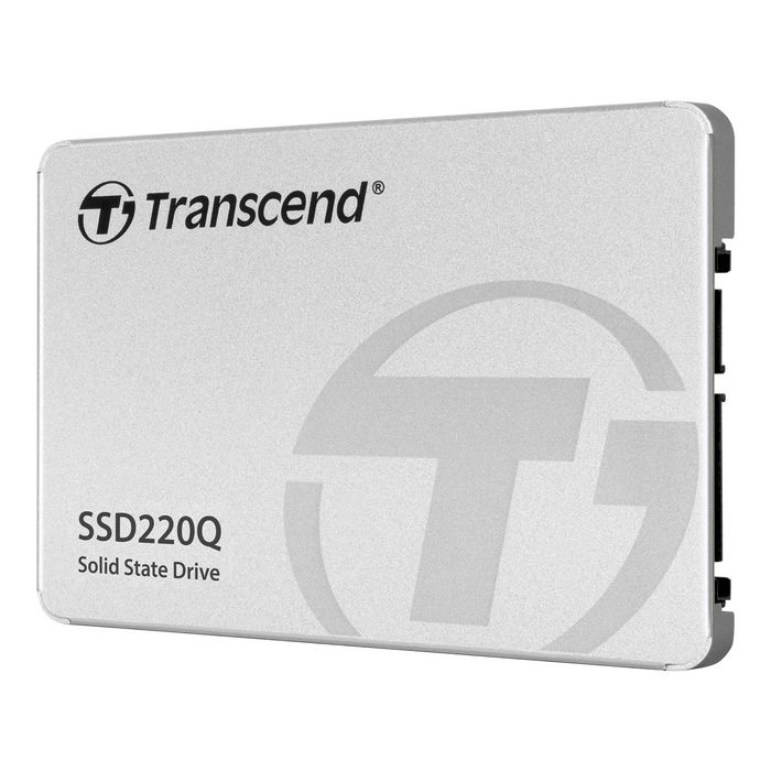 Transcend SSD220Q SSD interne 500 Go 2.5" SATA III 6 Gb/s - Vitesse de lecture 550 MB/s, écriture 500 MB/s - NAND QLC Transcend SSD220Q SSD interne 500 Go 2.5" SATA III 6 Gb/s - Vitesse de lecture 550 MB/s, écriture 500 MB/s - NAND QLC