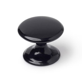 Rei 756 Poignée de meuble en zamak noir Ø33 mm pour tiroir et porte