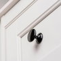 Rei 756 Poignée de meuble en zamak noir Ø33 mm pour tiroir et porte