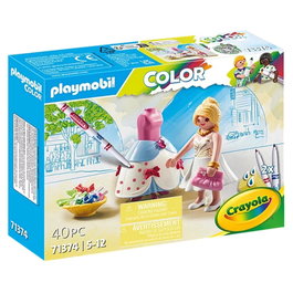 Playmobil Color Créatrice de Mode Ensemble Coloriable avec Crayons