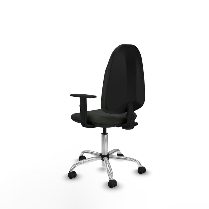 PIQUERAS Y CRESPO Chaise de bureau Algarra, Tissu Noir, Base Chromée PIQUERAS Y CRESPO Chaise de bureau Algarra, Tissu Noir, Base Chromée