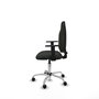 PIQUERAS Y CRESPO Chaise de bureau Algarra, Tissu Noir, Base Chromée