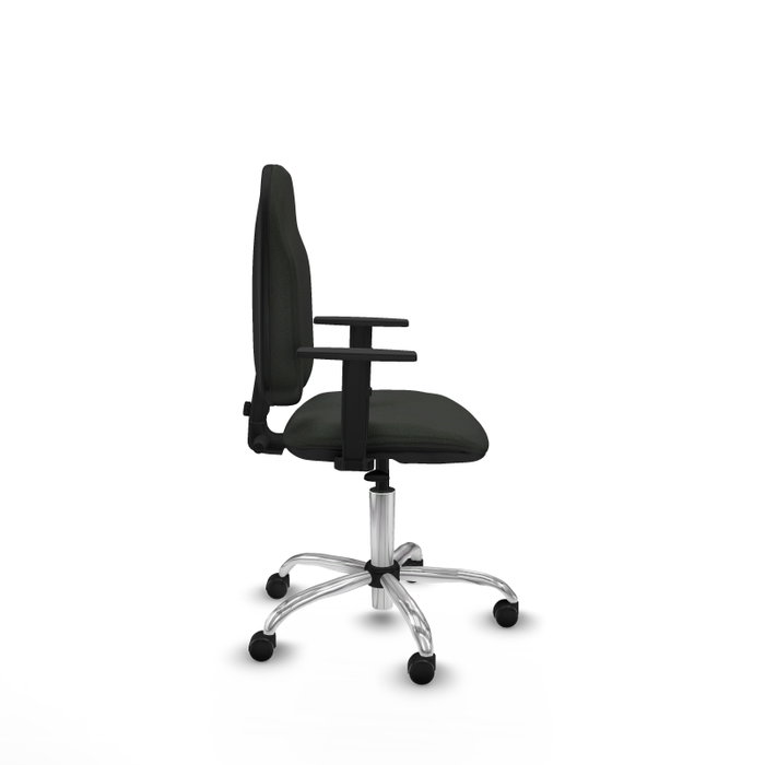 PIQUERAS Y CRESPO Chaise de bureau Algarra, Tissu Noir, Base Chromée PIQUERAS Y CRESPO Chaise de bureau Algarra, Tissu Noir, Base Chromée