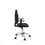 PIQUERAS Y CRESPO Chaise de bureau Algarra, Tissu Noir, Base Chromée