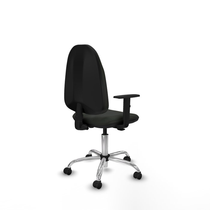 PIQUERAS Y CRESPO Chaise de bureau Algarra, Tissu Noir, Base Chromée PIQUERAS Y CRESPO Chaise de bureau Algarra, Tissu Noir, Base Chromée