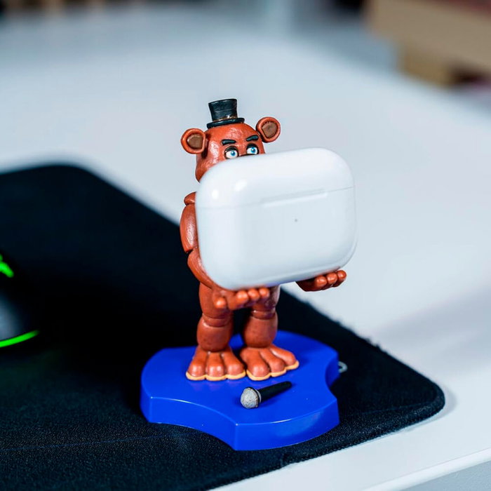 EXQUISITE GAMING Mini Cable Guy Freddy Five Nights at Freddy's - Support d'écouteurs - Environ 8x8x11cm EXQUISITE GAMING Mini Cable Guy Freddy Five Nights at Freddy's - Support d'écouteurs - Environ 8x8x11cm