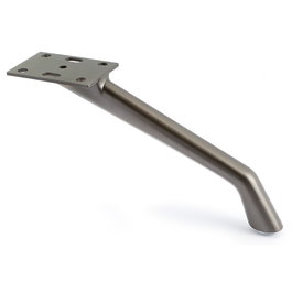 Q&Q Pata Metálica Modelo Punt H150 - Patte métallique pour canapé ou meuble, modèle Punt, hauteur 150 mm, finition nickel foncé