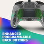 PDP Afterglow Deluxe+ Manette filaire avec éclairage LED - Transparent