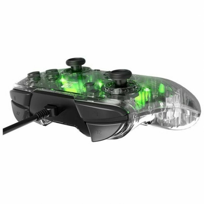 PDP Afterglow Deluxe+ Manette filaire avec éclairage LED - Transparent